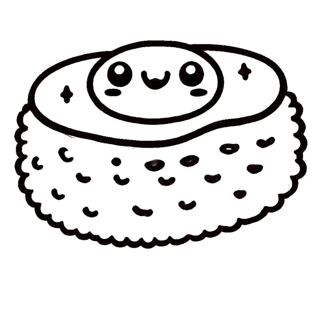 Kostenloses Bild von Sushi ausmalbilder