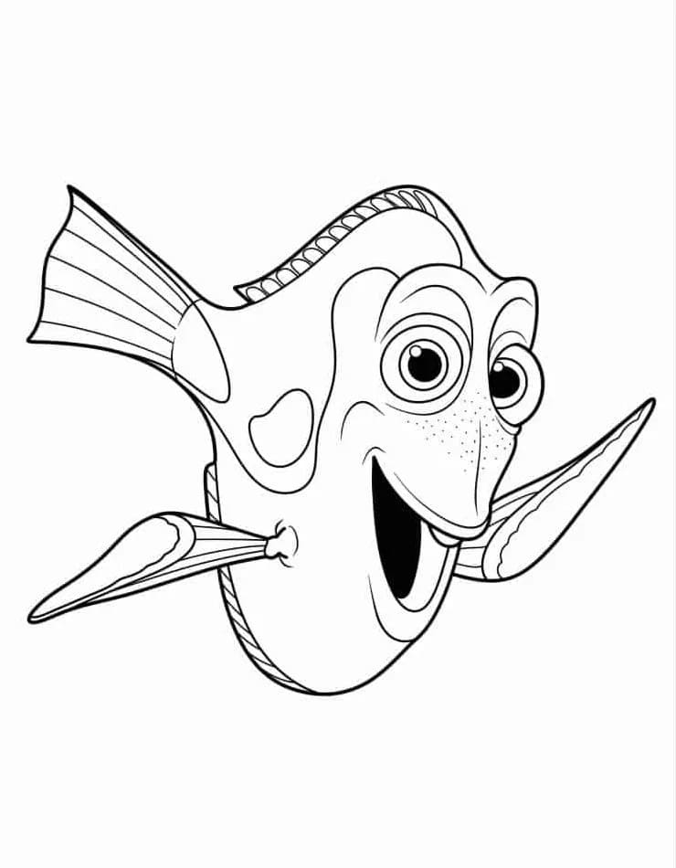 Kostenloses Findet Nemo für Kinder ausmalbilder