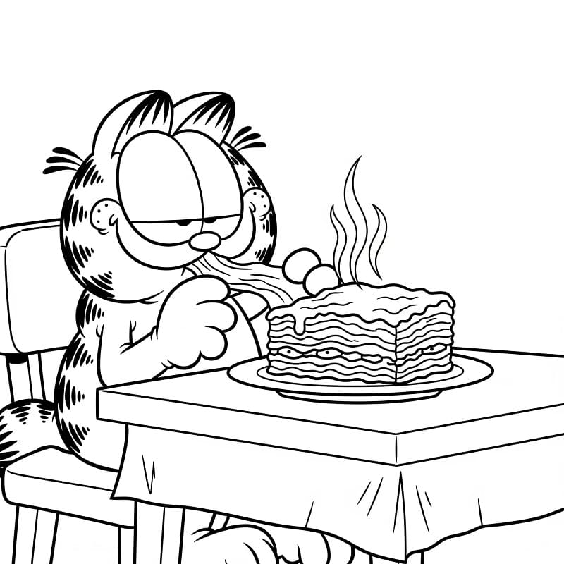 Kostenloses Garfield-Bild ausmalbilder