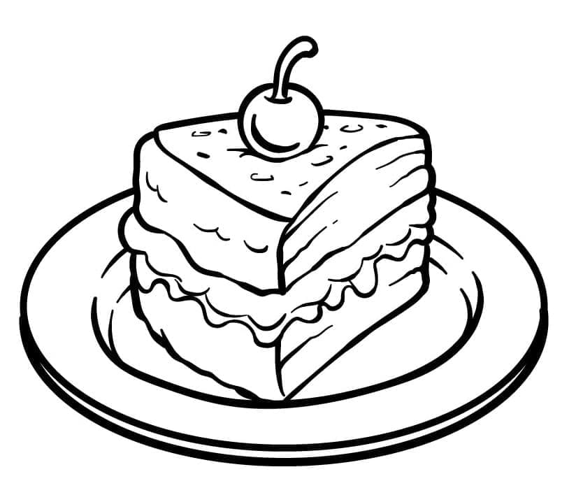 Kostenloses Kuchenbild ausmalbilder