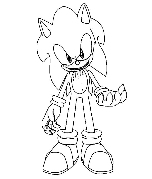 Kostenloses Sonic-Exe-Bild ausmalbilder