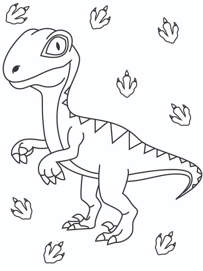 Kostenloses Velociraptor-Bild ausmalbilder