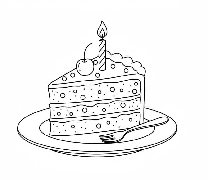 Köstlicher Kuchen ausmalbilder