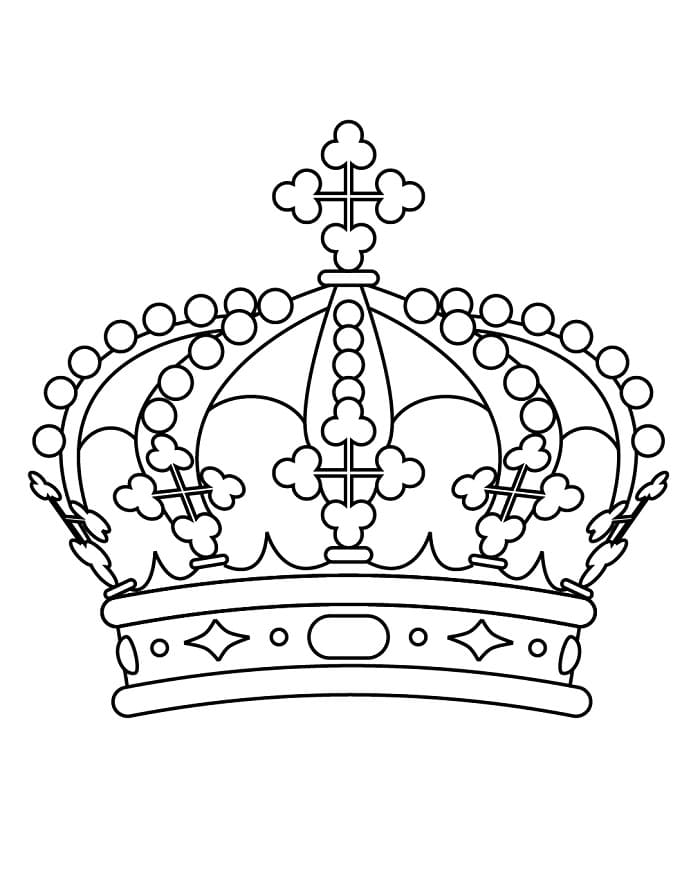 Krone drucken ausmalbilder