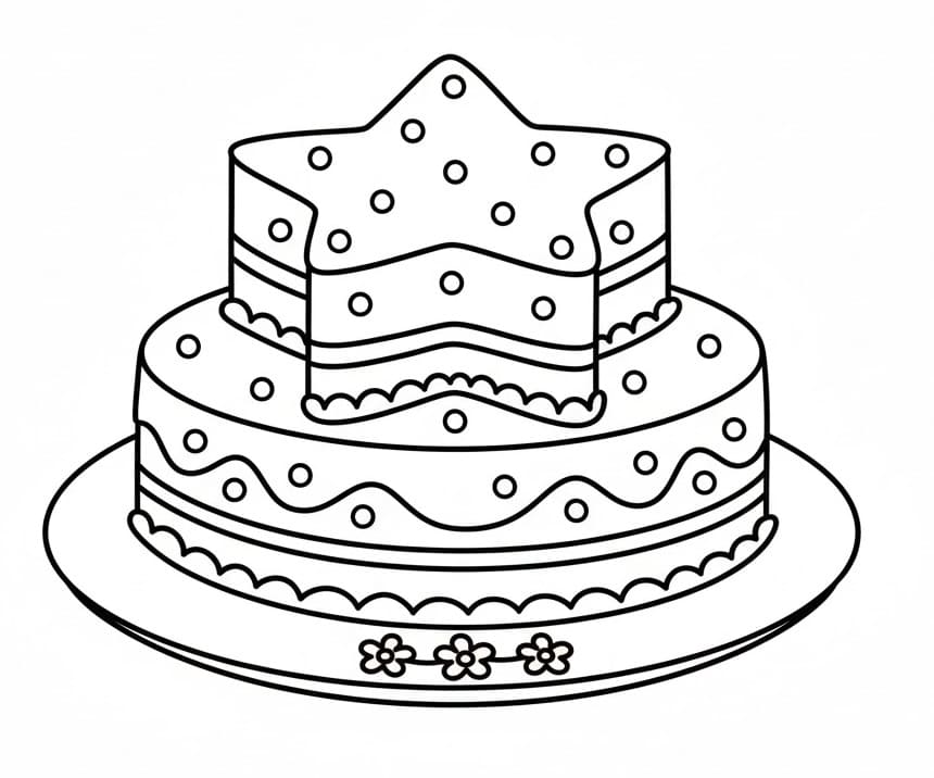 Kuchen als Dessert ausmalbilder