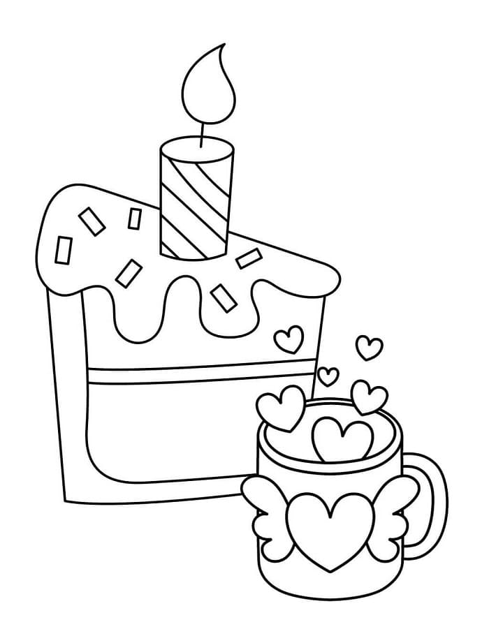 Kuchen drucken ausmalbilder