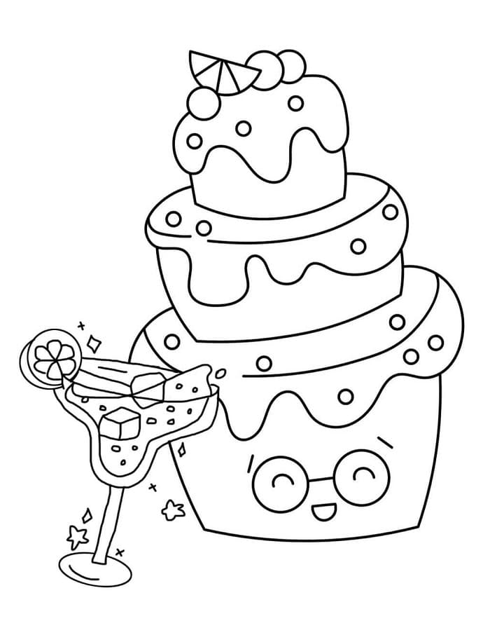 Kuchen gratis ausmalbilder