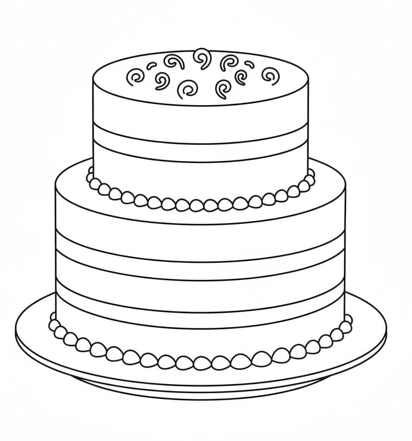 Leckerer Kuchen ausmalbilder
