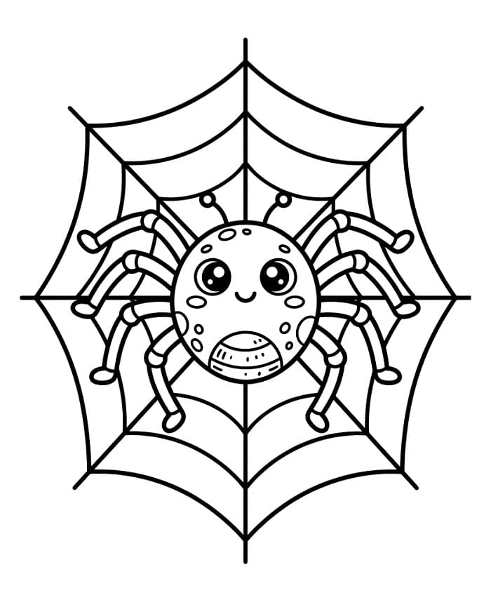Liebenswerte Spinne ausmalbilder
