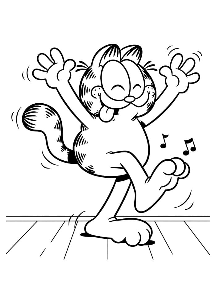 Lustiger Garfield ausmalbilder