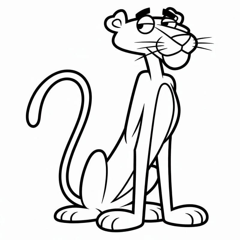 Lustiger Rosarote Panther ausmalbilder
