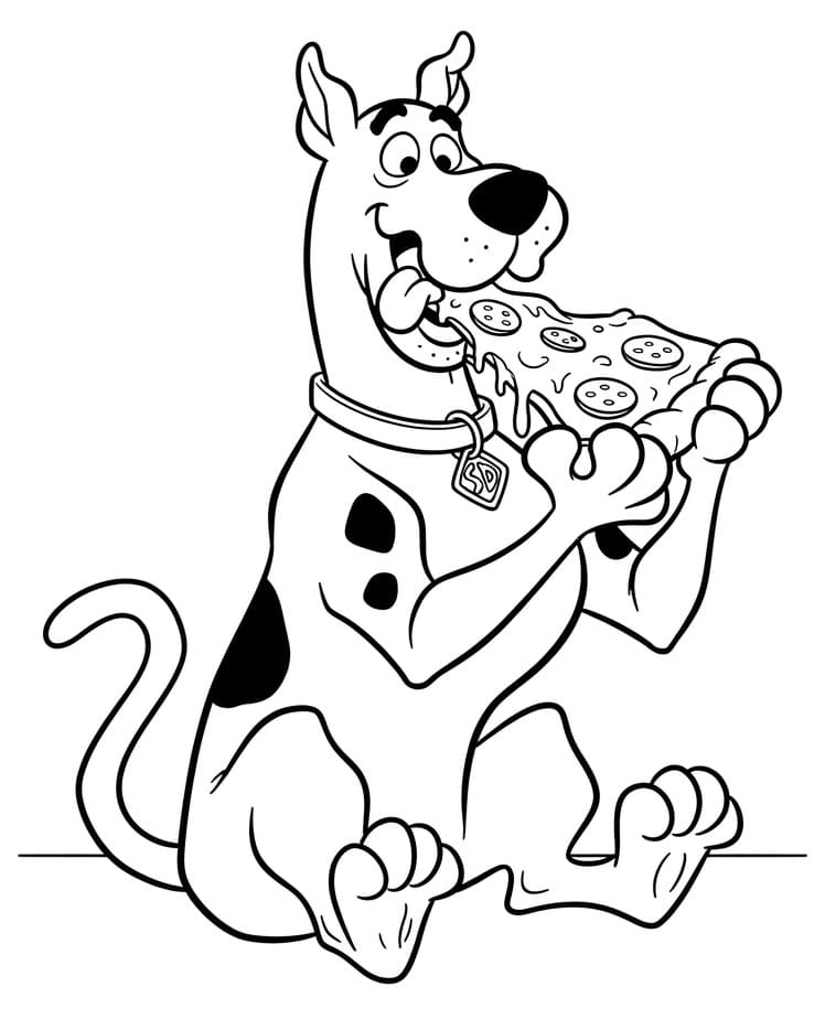 Lustiger Scooby-Doo ausmalbilder