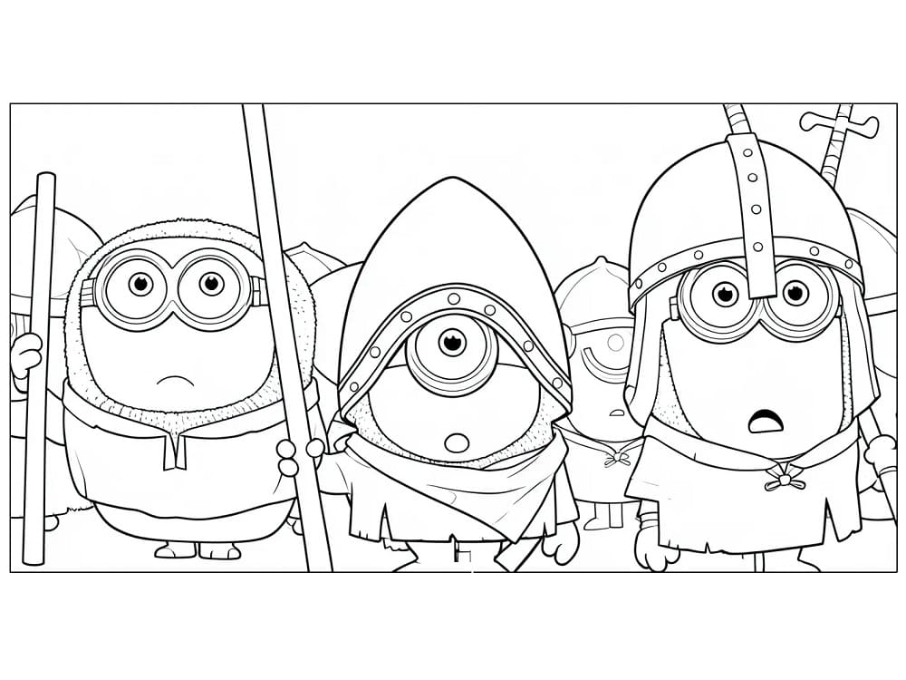 Minions und Monster (1) ausmalbilder