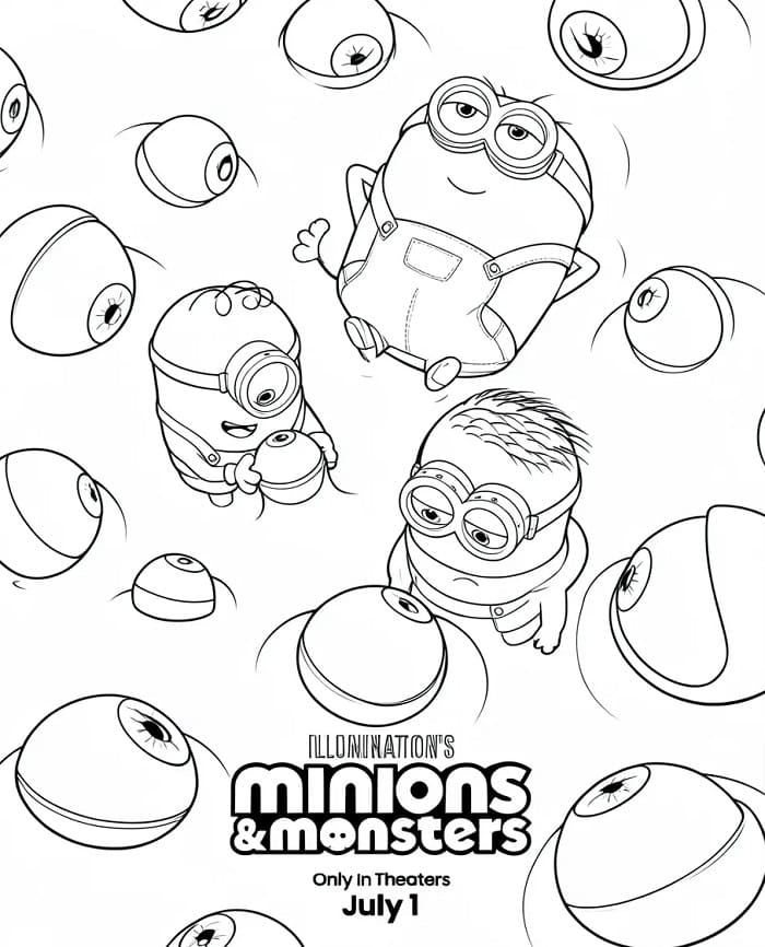 Minions und Monster (11) ausmalbilder