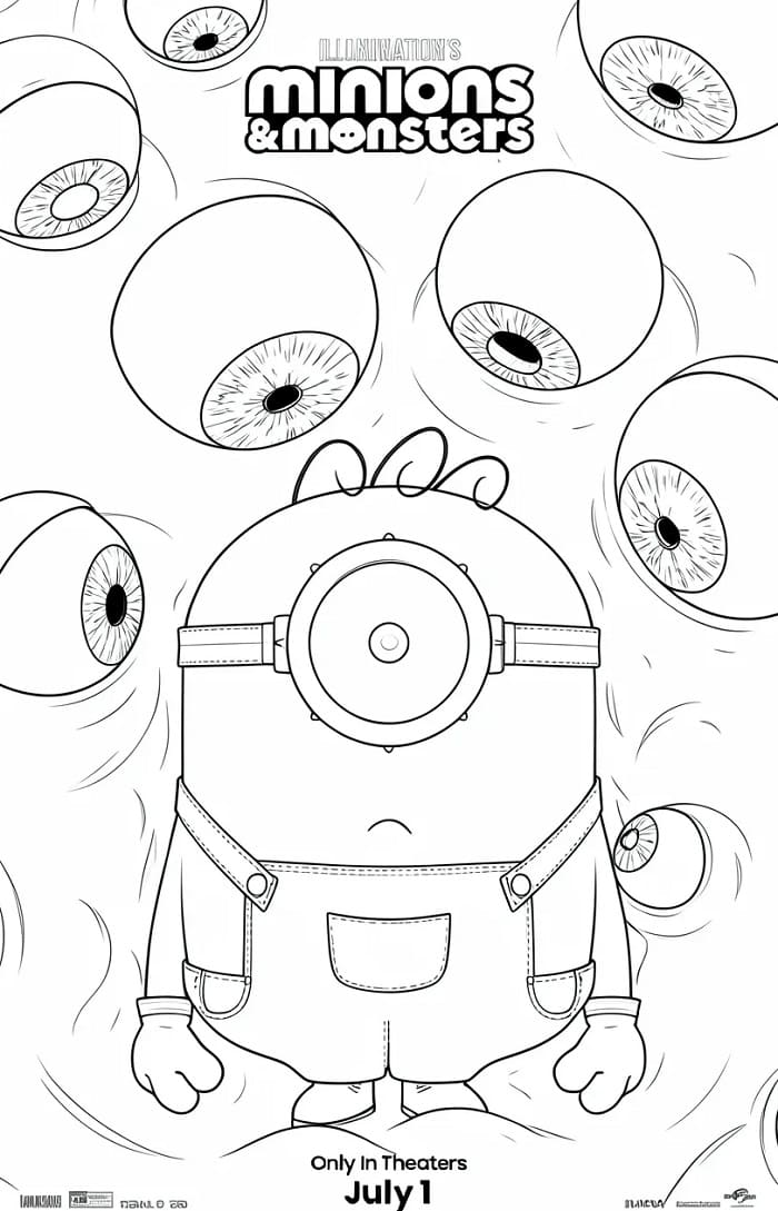 Minions und Monster (12) ausmalbilder