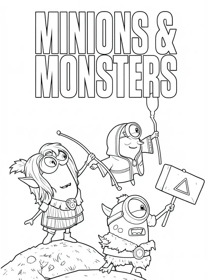 Minions & Monster ausmalbilder
