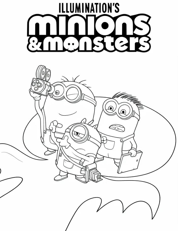 Minions und Monster (15) ausmalbilder