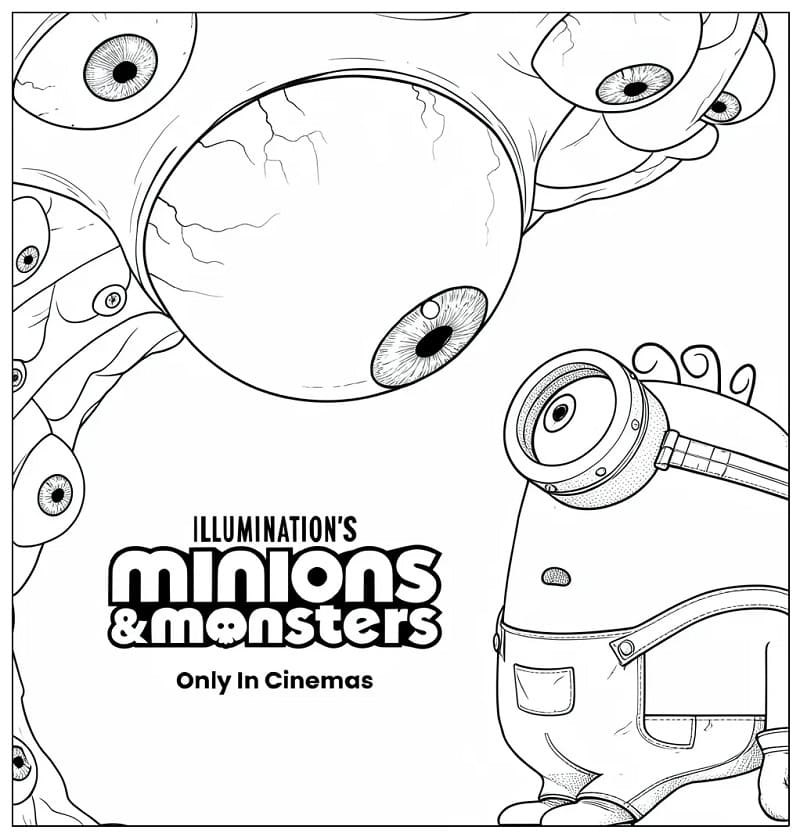 Minions und Monster (8) ausmalbilder