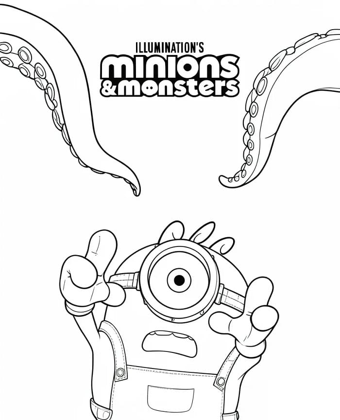 Minions und Monster (9) ausmalbilder