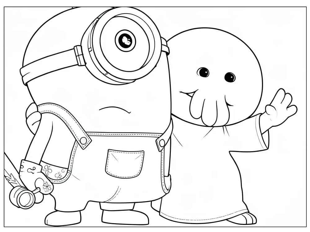 Minions und Monster Kostenlos zum Ausdrucken ausmalbilder