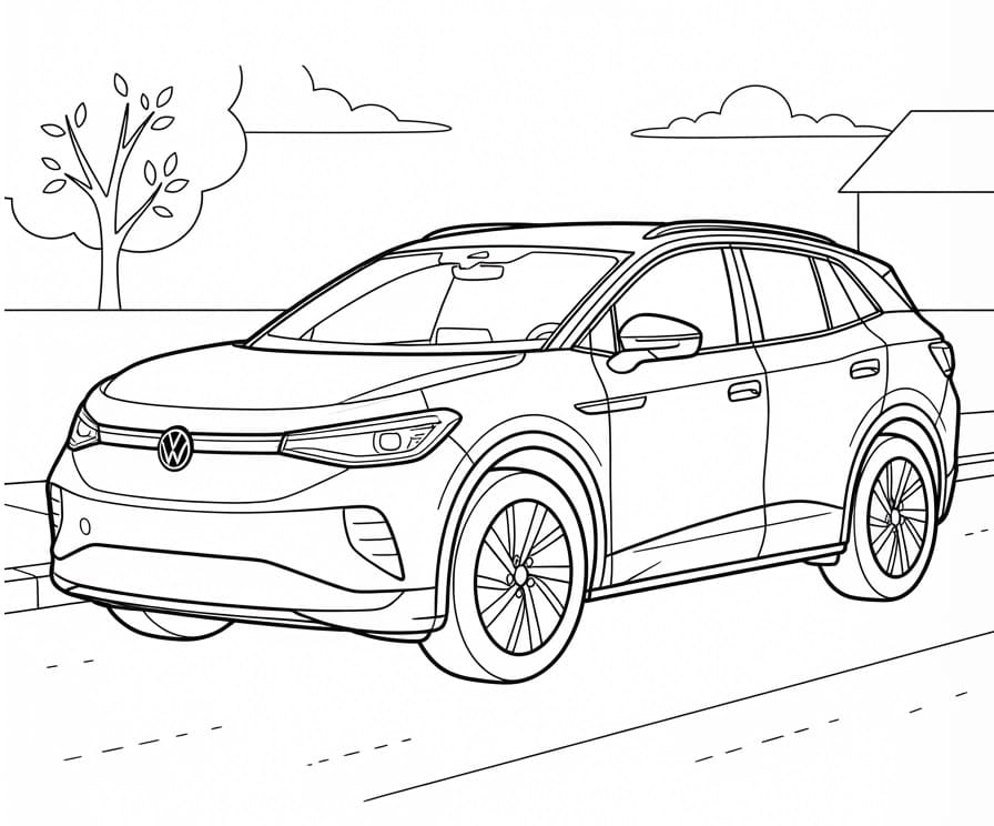 Moderner Volkswagen