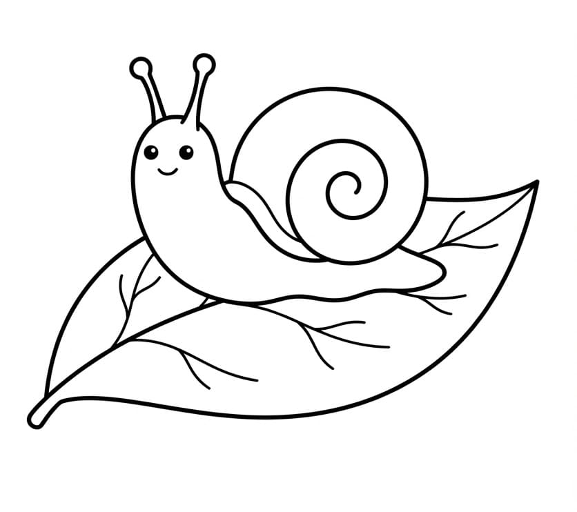 Niedliche Schnecke ausmalbilder