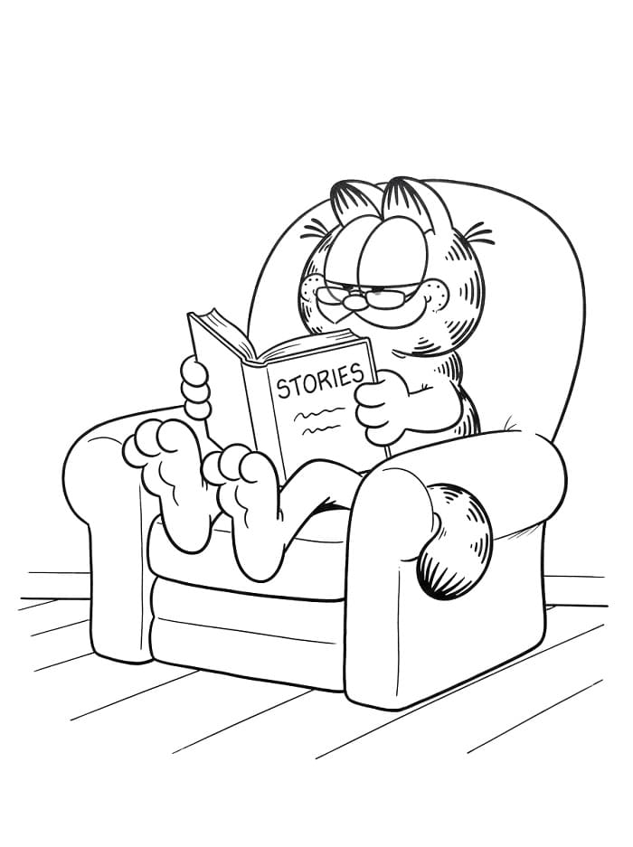 Niedlicher Garfield ausmalbilder