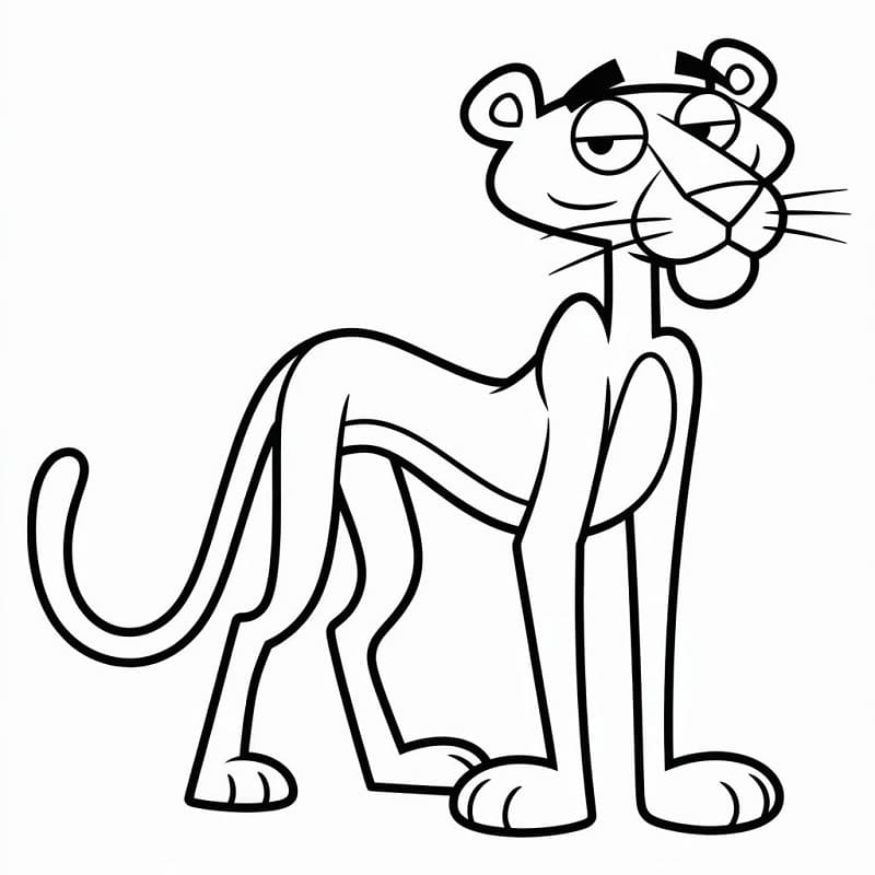 Niedlicher Rosarote Panther ausmalbilder