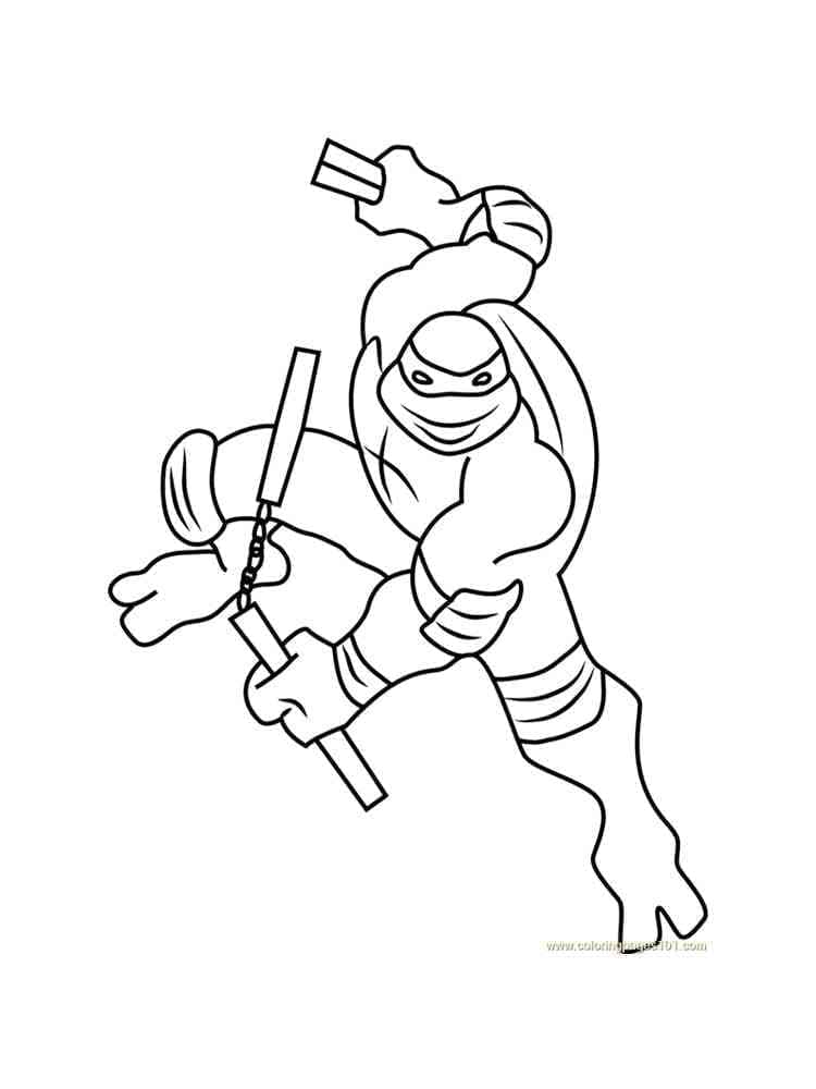 Ninja Turtles für 3-jährige Kinder ausmalbilder