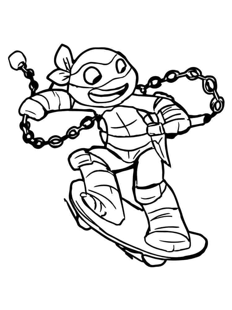 Ninja Turtles für 4-jährige Kinder ausmalbilder