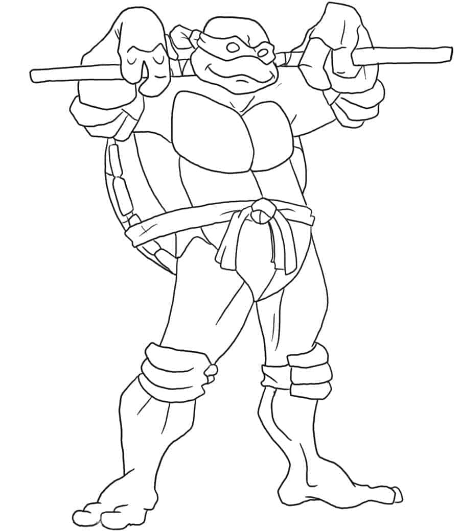 Ninja Turtles für 5-jährige Kinder ausmalbilder