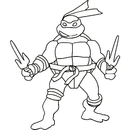 Ninja Turtles für 6-jährige Kinder ausmalbilder
