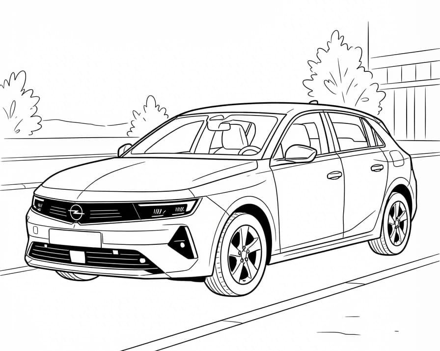 Opel auf der Straße