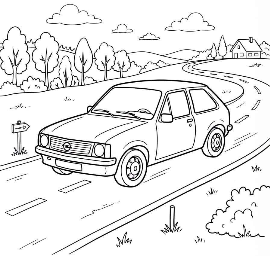 Opel in der Natur