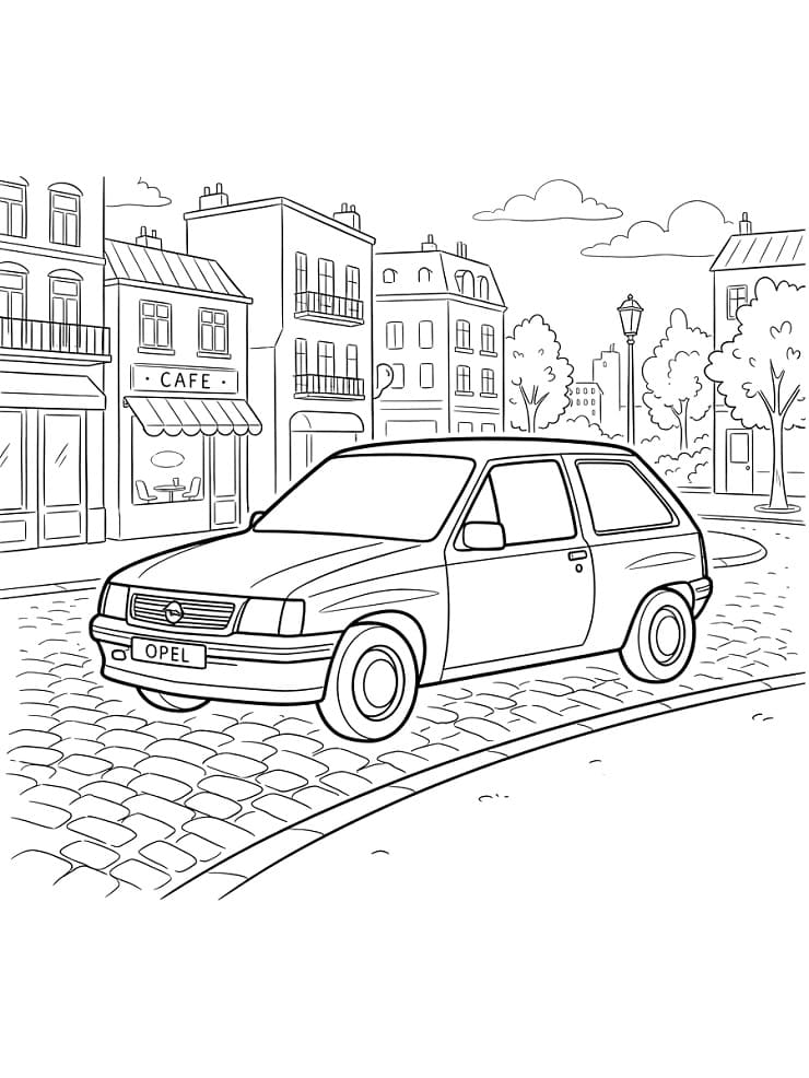 Opel in der Stadt