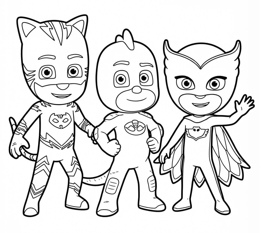 PJ-Masks-Charaktere ausmalbilder