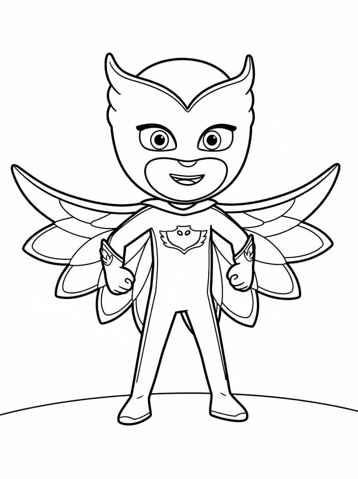 PJ Masks Owlette ausmalbilder