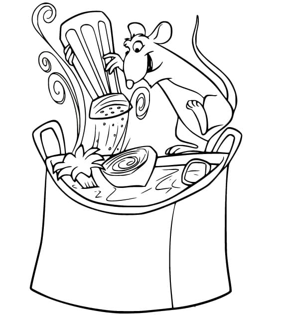Remy beim Kochen