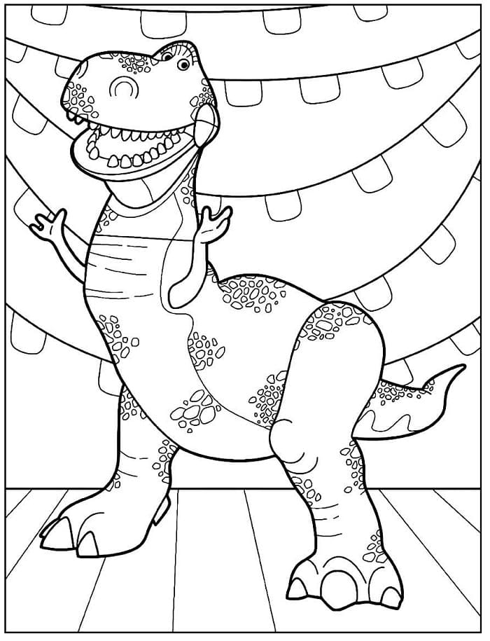 Rex aus Toy Story 5 ausmalbilder