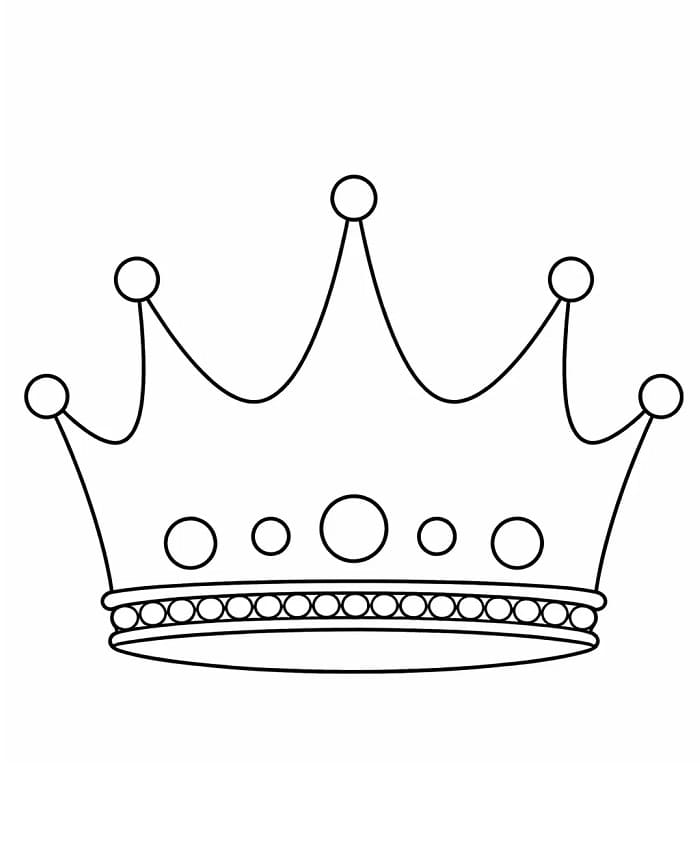 Schlichte Krone ausmalbilder