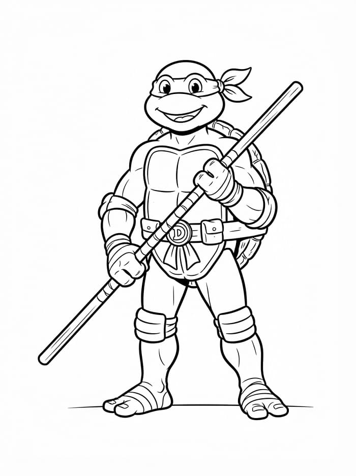 Schlichte Ninja Turtles ausmalbilder