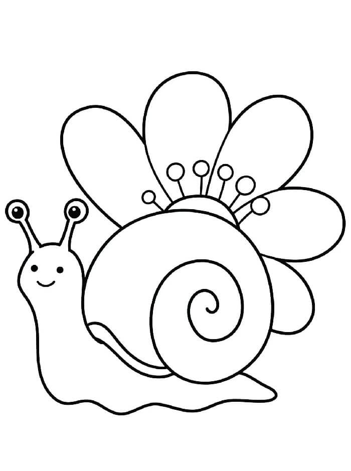 Schnecke für 3-jährige Kinder ausmalbilder
