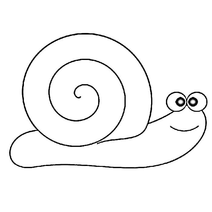 Schnecke für 4-jährige Kinder ausmalbilder