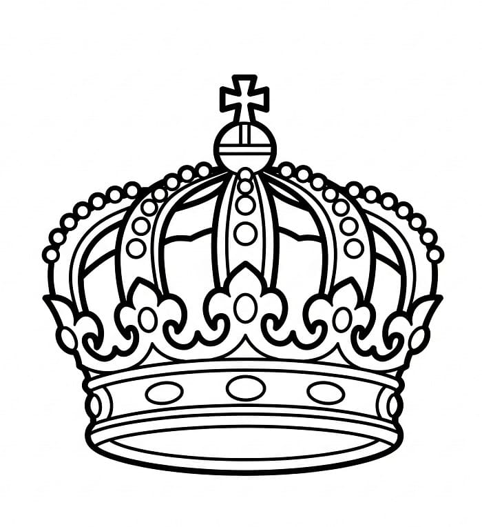 Schöne Krone ausmalbilder