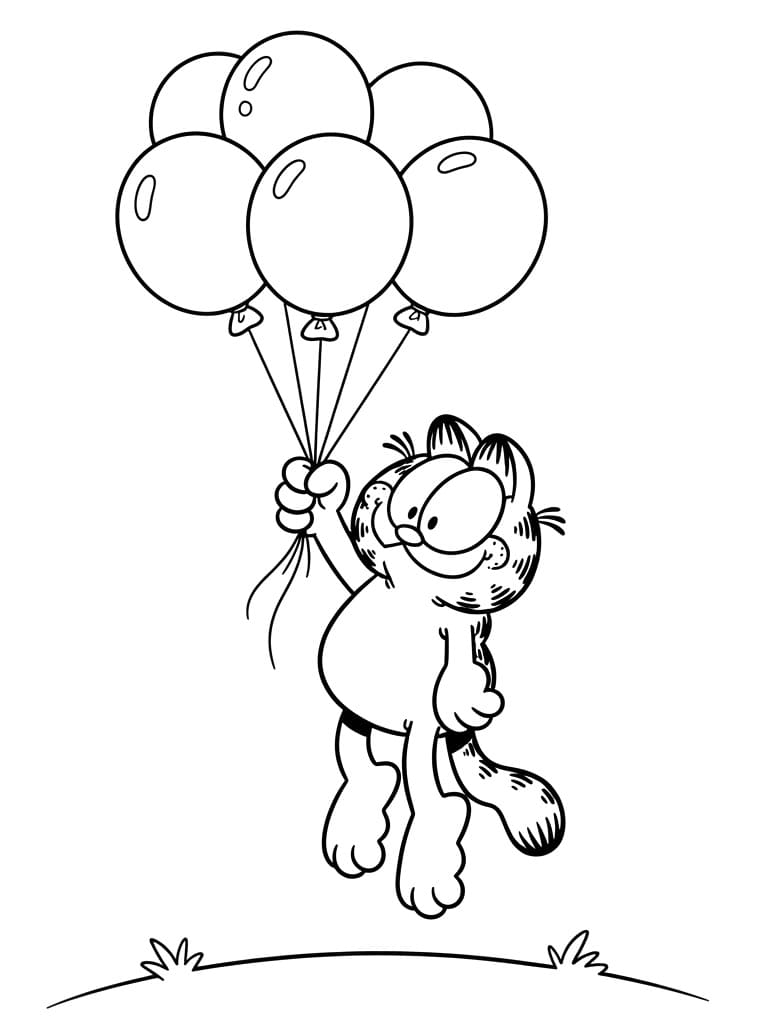 Sehr niedlicher Garfield ausmalbilder