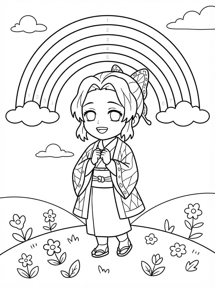 Shinobu für Kinder ausmalbilder