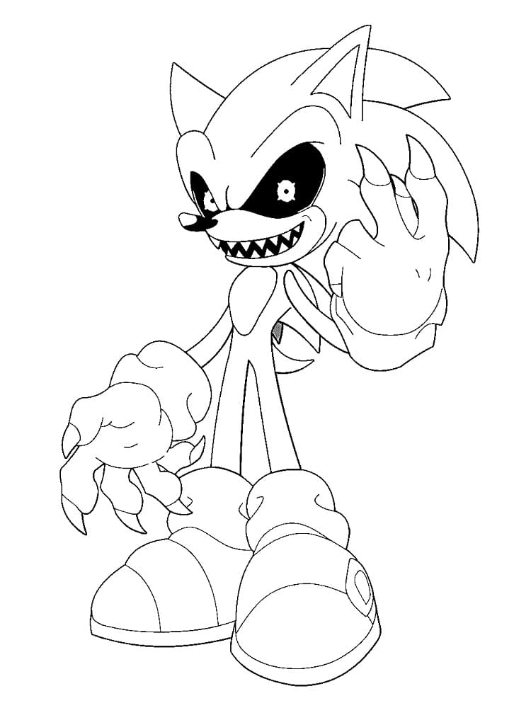 Sonic-Exe-Bild ausmalbilder