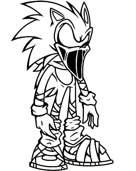 Sonic Exe zum Ausdrucken ausmalbilder