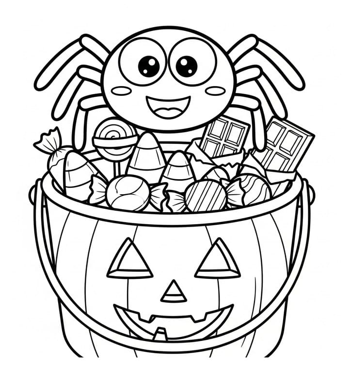 Spinne gratis ausmalbilder