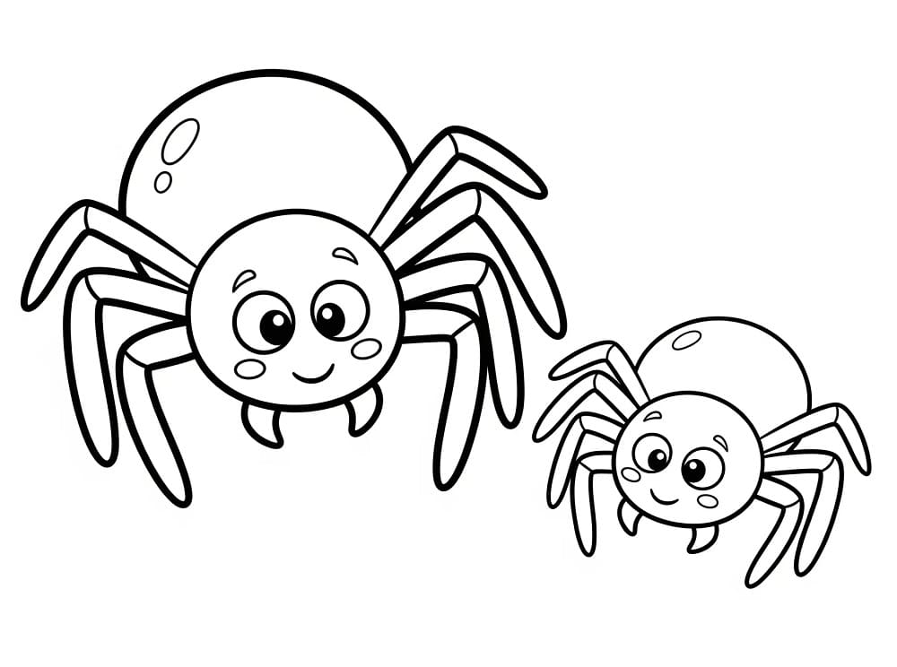 Spinne kostenlos ausmalbilder